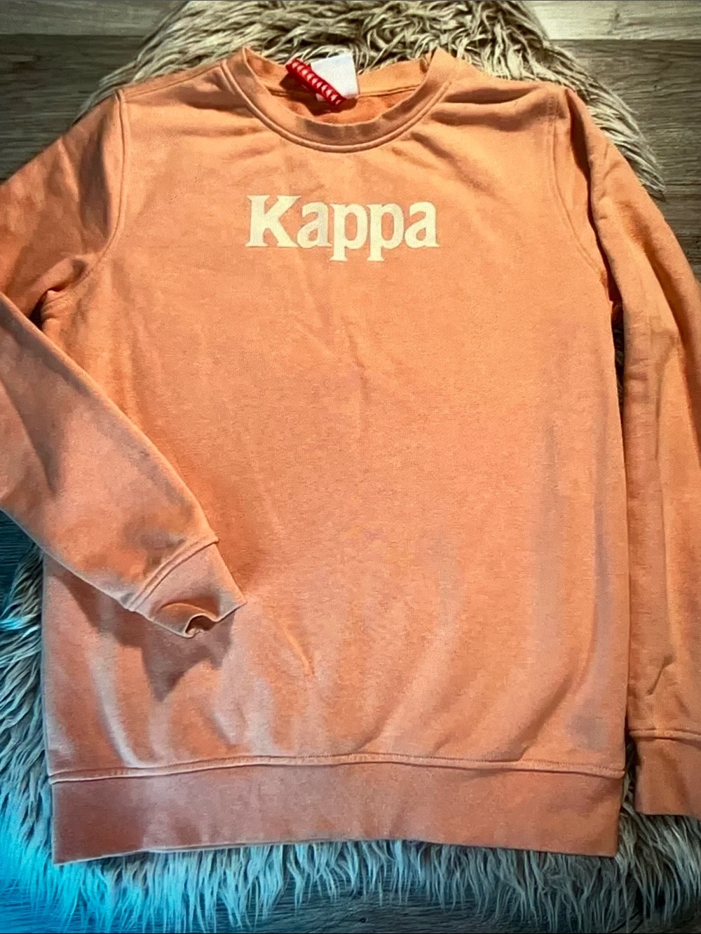Kappa Peach Crewneck Sweatshirt with White Logo